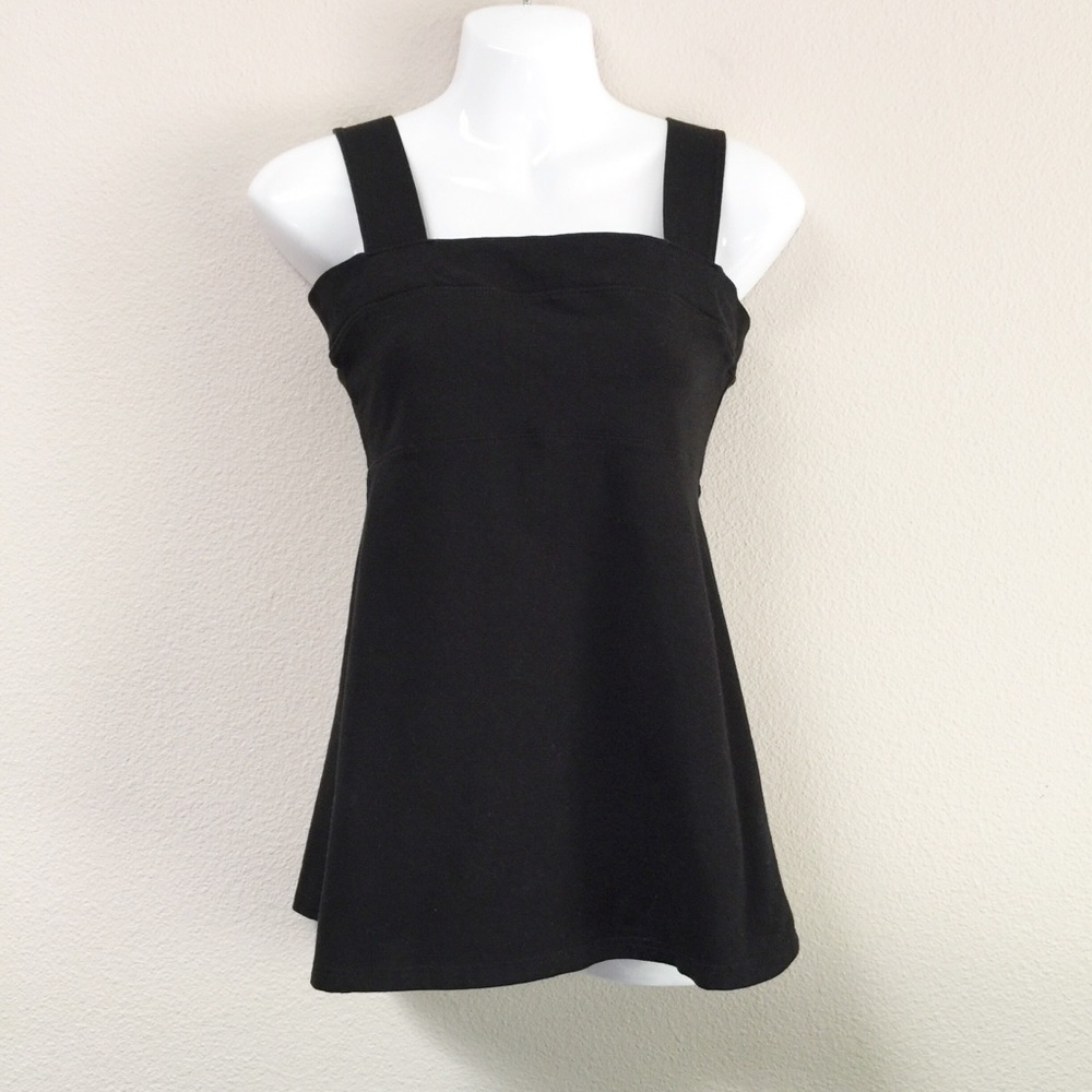 Women’s EUC FIG Black Tank Top Size S/P